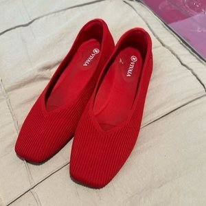 Red ballet flat size 40